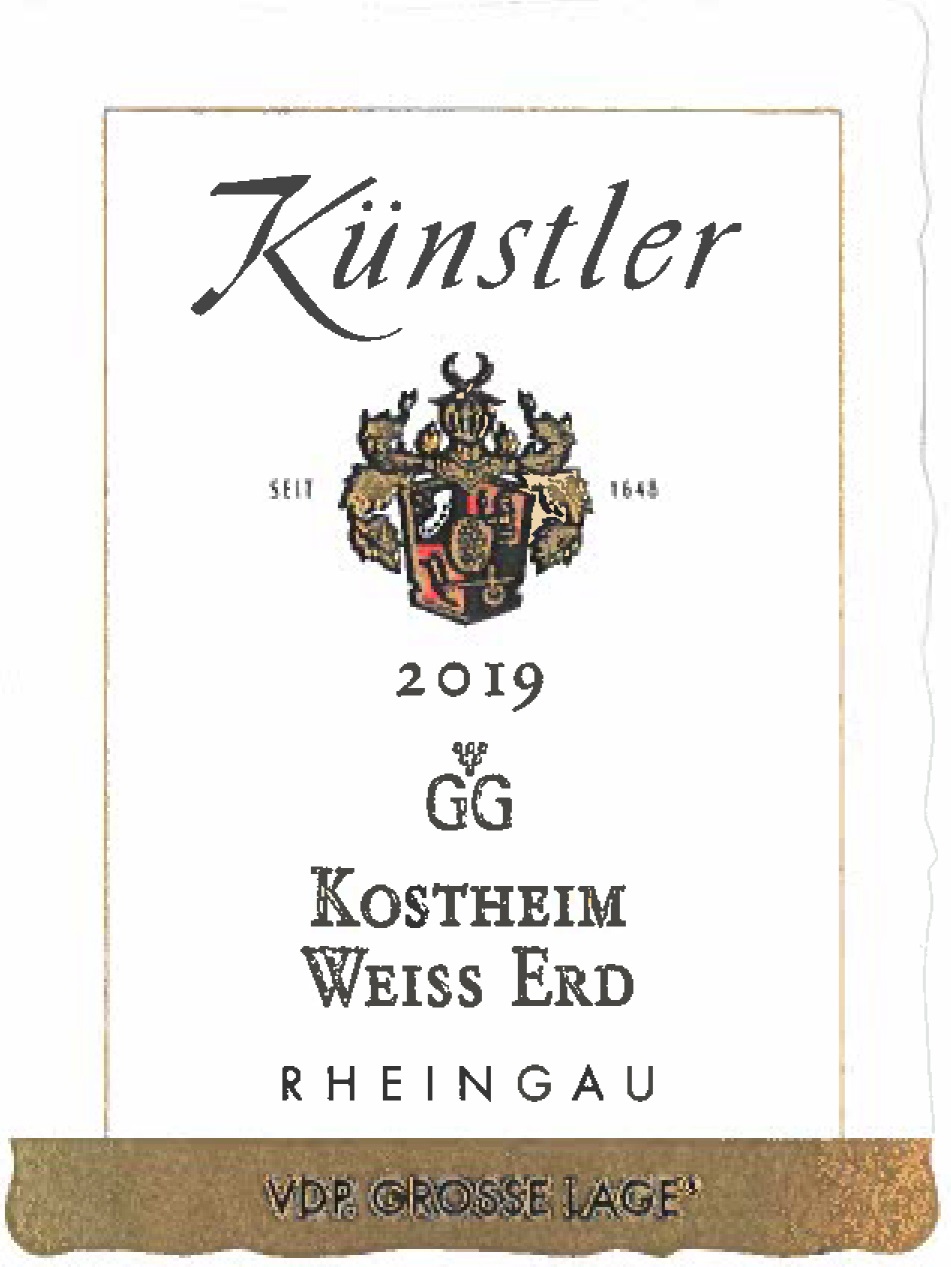 Kunstler Kostheim Kostheim Weiss Erd Riesling GG 2019